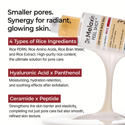 Peel Shot Glow Rice PDRN Serum