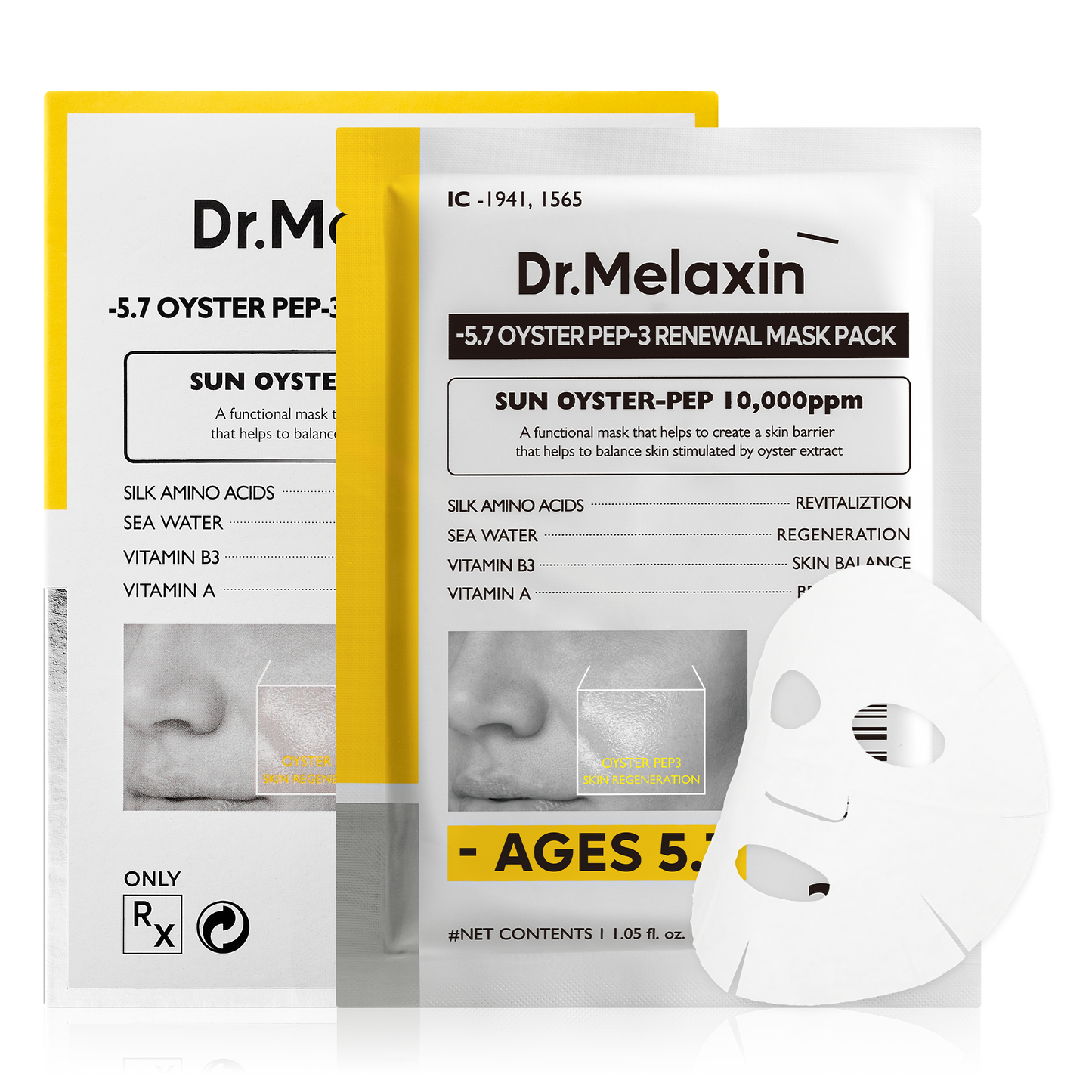 Oyster Pep-3 Renewal 5 Masks Pack